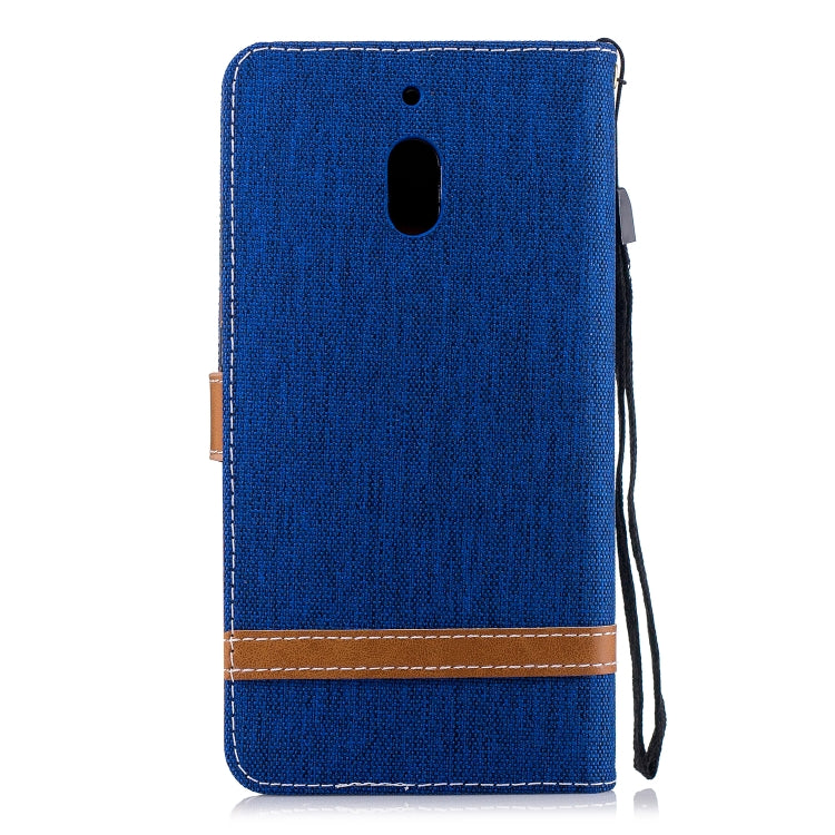 Color Matching Denim Texture Leather Case for Nokia 2.1 (2018) , with Holder & Card Slots & Wallet & Lanyard