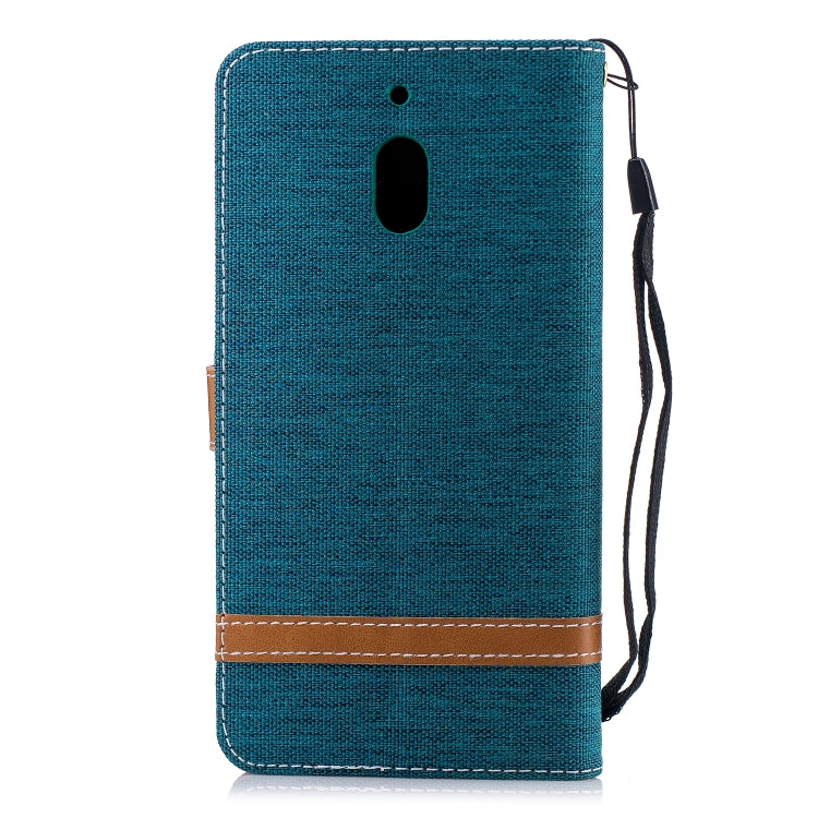 Color Matching Denim Texture Leather Case for Nokia 2.1 (2018) , with Holder & Card Slots & Wallet & Lanyard