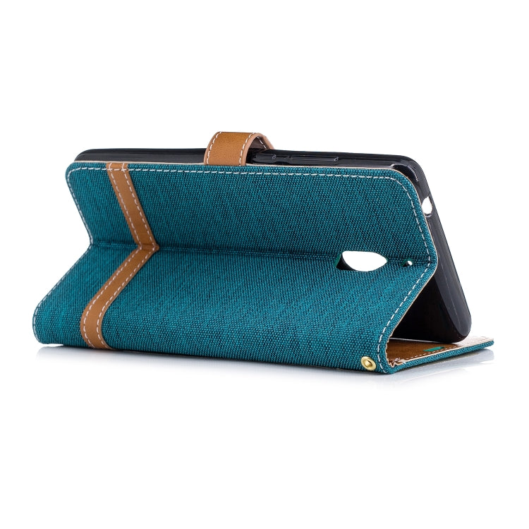 Color Matching Denim Texture Leather Case for Nokia 2.1 (2018) , with Holder & Card Slots & Wallet & Lanyard