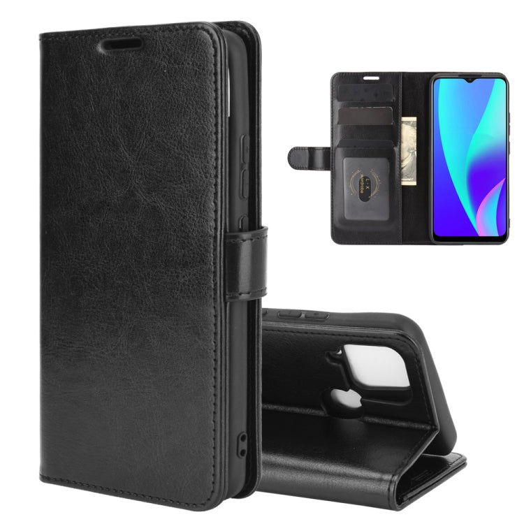 For OPPO Realme C15 R64 Texture Single Horizontal Flip Protective Case with Holder & Card Slots & Wallet& Photo Frame