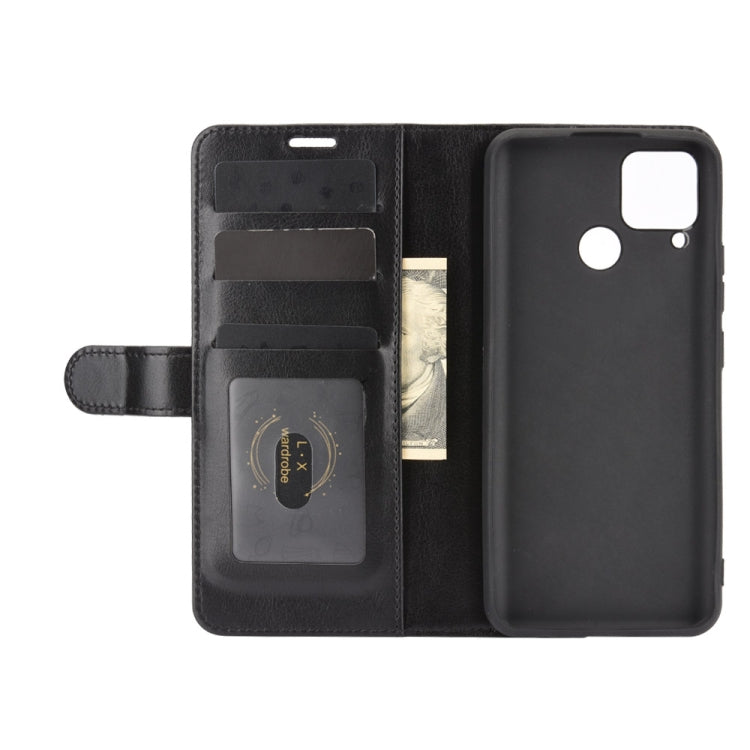 For OPPO Realme C15 R64 Texture Single Horizontal Flip Protective Case with Holder & Card Slots & Wallet& Photo Frame