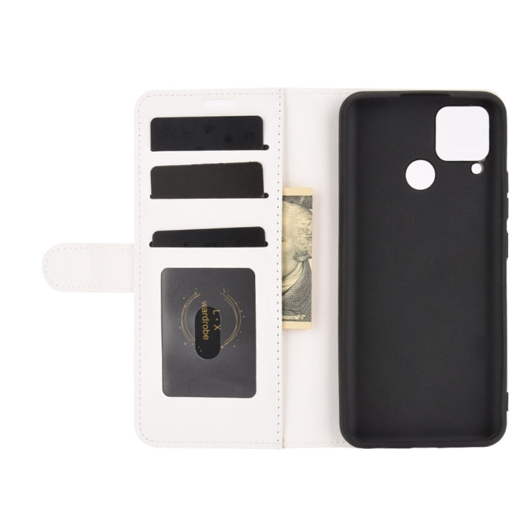 For OPPO Realme C15 R64 Texture Single Horizontal Flip Protective Case with Holder & Card Slots & Wallet& Photo Frame