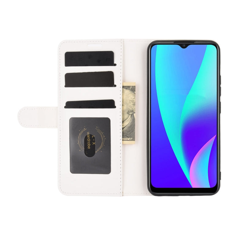 For OPPO Realme C15 R64 Texture Single Horizontal Flip Protective Case with Holder & Card Slots & Wallet& Photo Frame