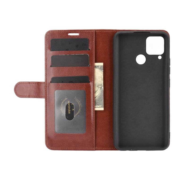 For OPPO Realme C15 R64 Texture Single Horizontal Flip Protective Case with Holder & Card Slots & Wallet& Photo Frame