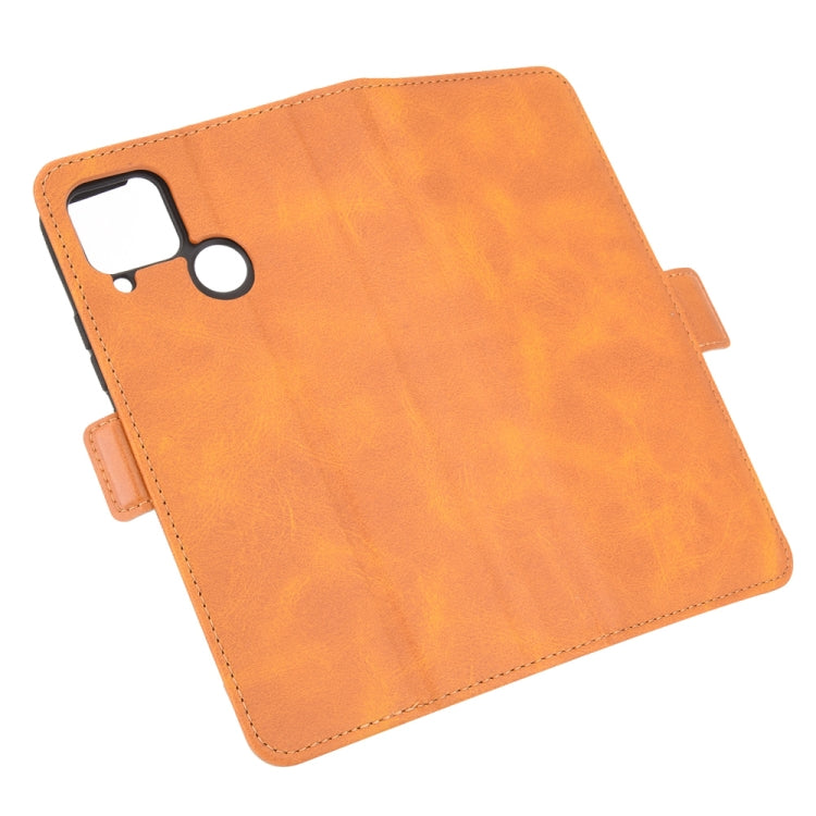 For OPPO Realme C15 Dual-side Magnetic Buckle Horizontal Flip Leather Case with Holder & Card Slots & Wallet