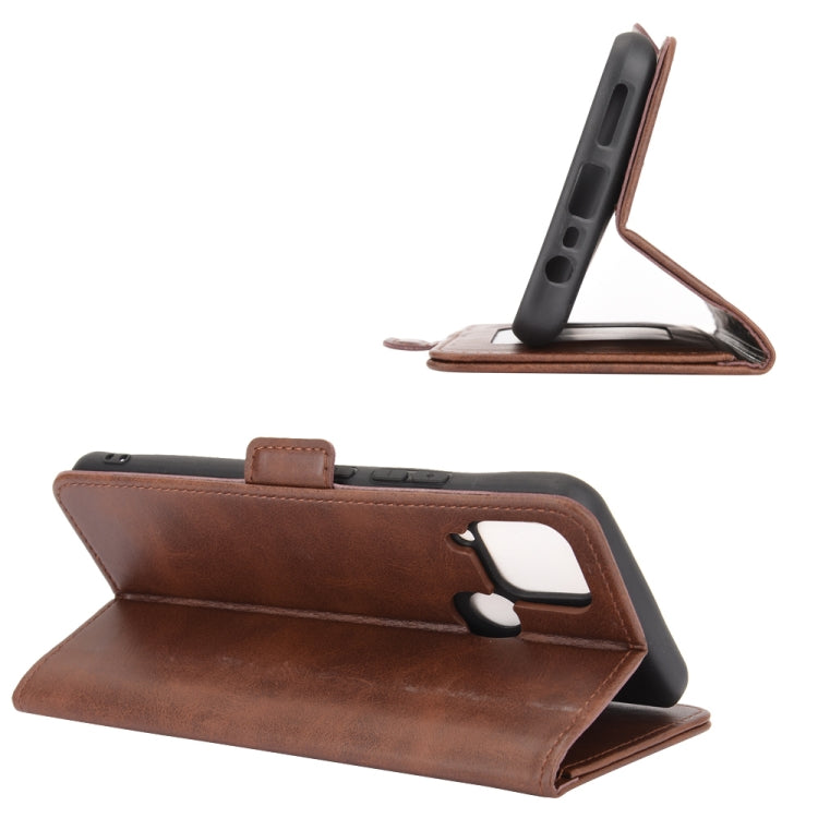 For OPPO Realme C15 Dual-side Magnetic Buckle Horizontal Flip Leather Case with Holder & Card Slots & Wallet