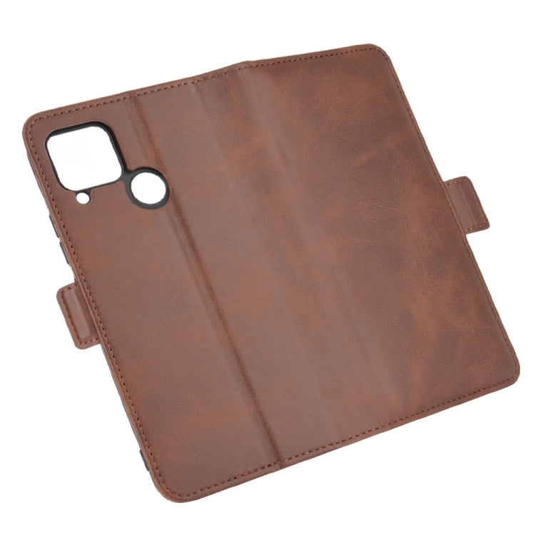 For OPPO Realme C15 Dual-side Magnetic Buckle Horizontal Flip Leather Case with Holder & Card Slots & Wallet