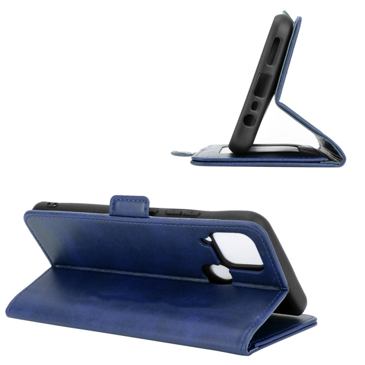 For OPPO Realme C15 Dual-side Magnetic Buckle Horizontal Flip Leather Case with Holder & Card Slots & Wallet