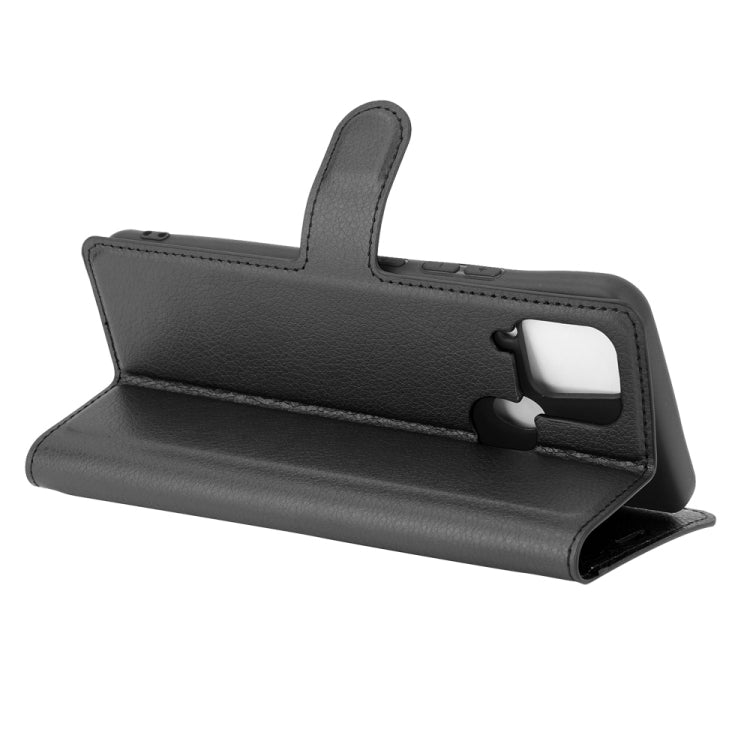 For OPPO Realme C15 Litchi Texture Horizontal Flip Protective Case with Holder & Card Slots & Wallet