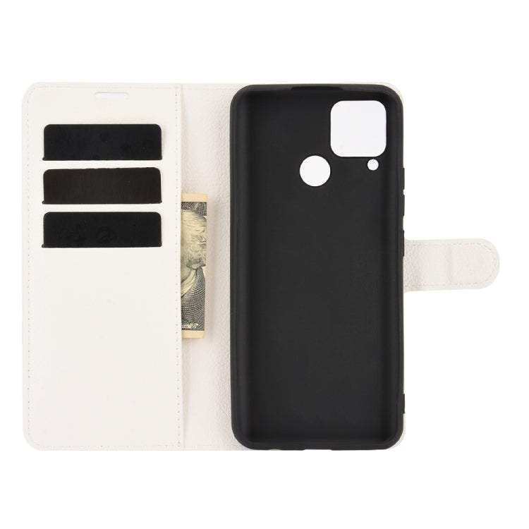 For OPPO Realme C15 Litchi Texture Horizontal Flip Protective Case with Holder & Card Slots & Wallet