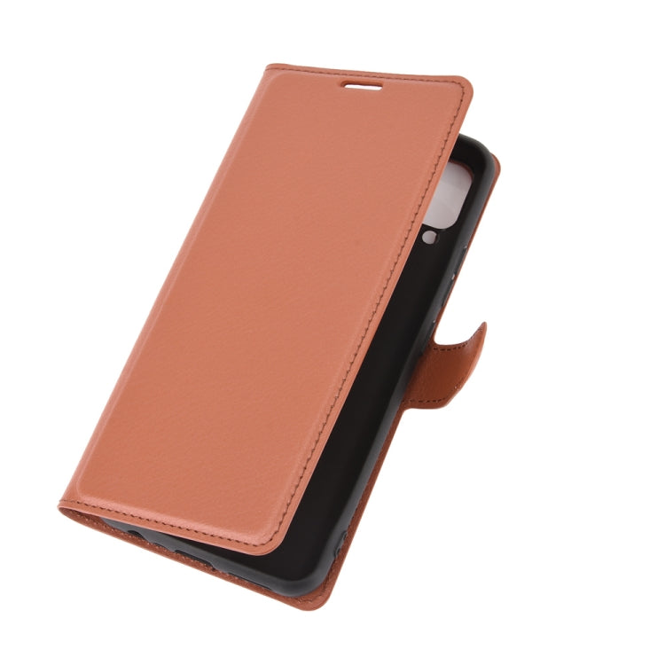 For OPPO Realme C15 Litchi Texture Horizontal Flip Protective Case with Holder & Card Slots & Wallet