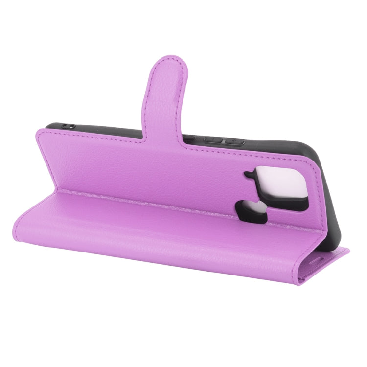 For OPPO Realme C15 Litchi Texture Horizontal Flip Protective Case with Holder & Card Slots & Wallet