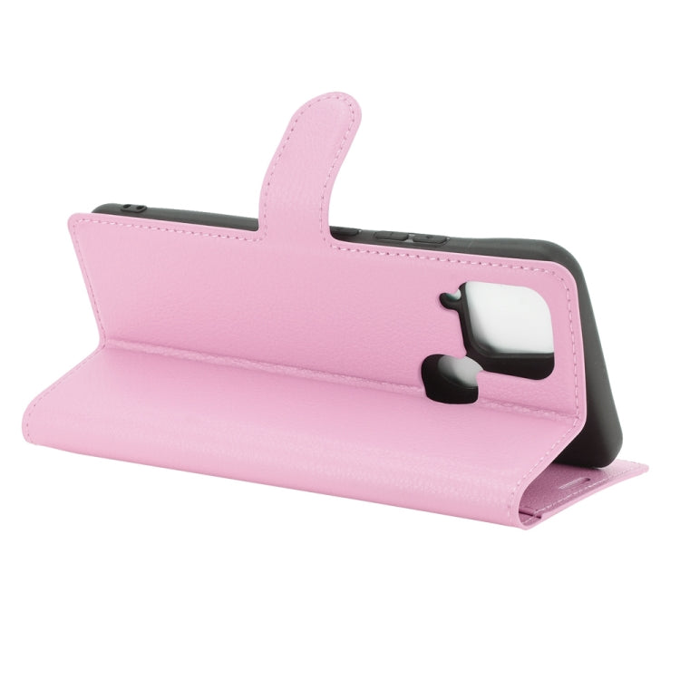 For OPPO Realme C15 Litchi Texture Horizontal Flip Protective Case with Holder & Card Slots & Wallet