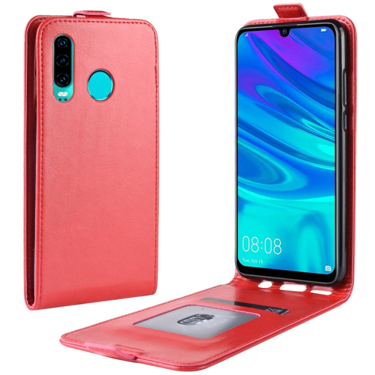 For Huawei P30 lite R64 Texture Single Vertical Flip Leather Protective Case with Card Slots & Photo Frame
