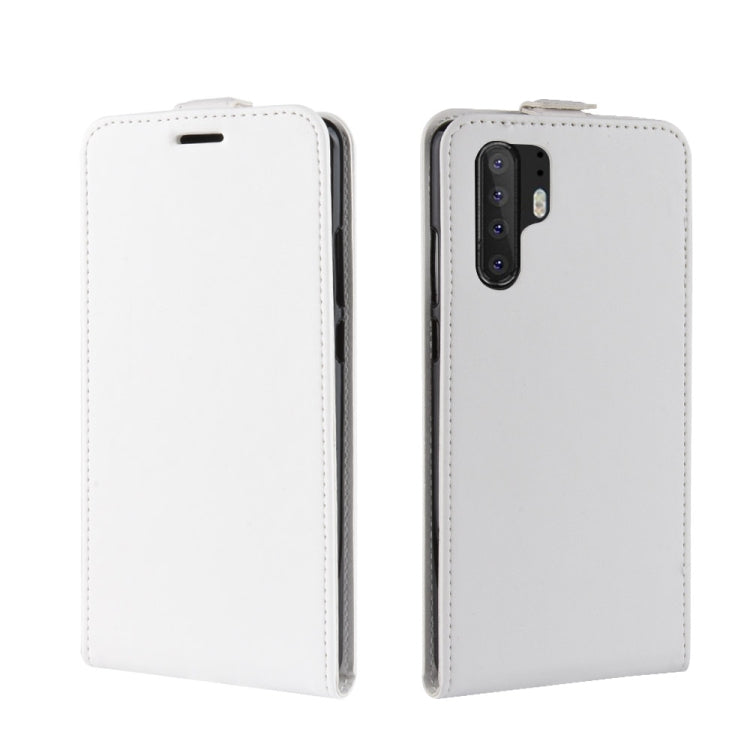 For Huawei P30 Pro R64 Texture Single Vertical Flip Leather Protective Case with Card Slots & Photo Frame
