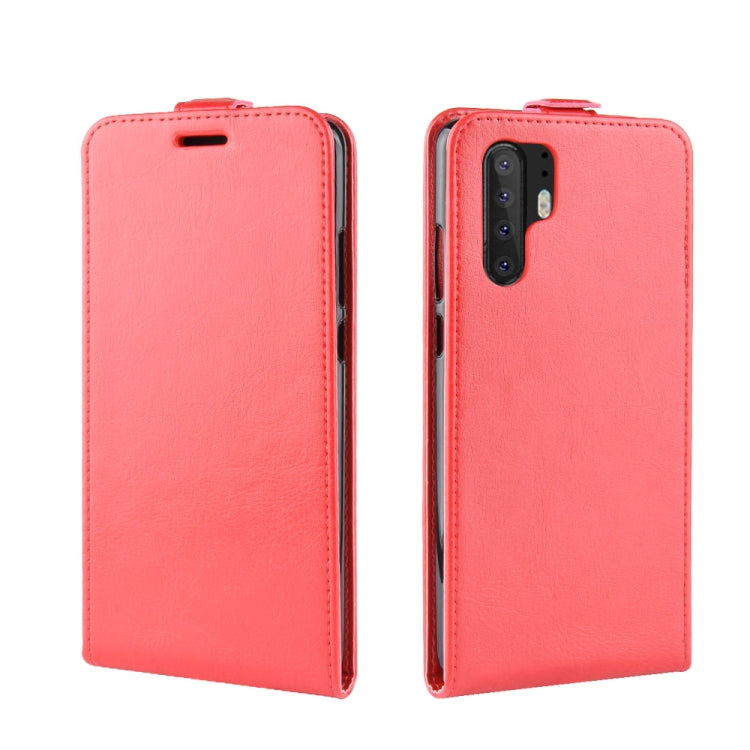 For Huawei P30 Pro R64 Texture Single Vertical Flip Leather Protective Case with Card Slots & Photo Frame