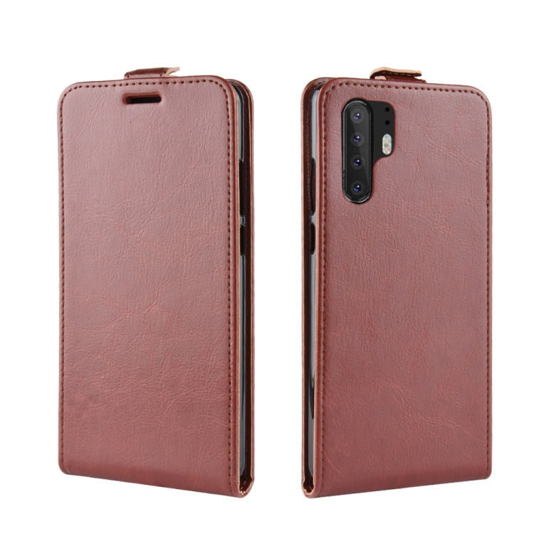 For Huawei P30 Pro R64 Texture Single Vertical Flip Leather Protective Case with Card Slots & Photo Frame