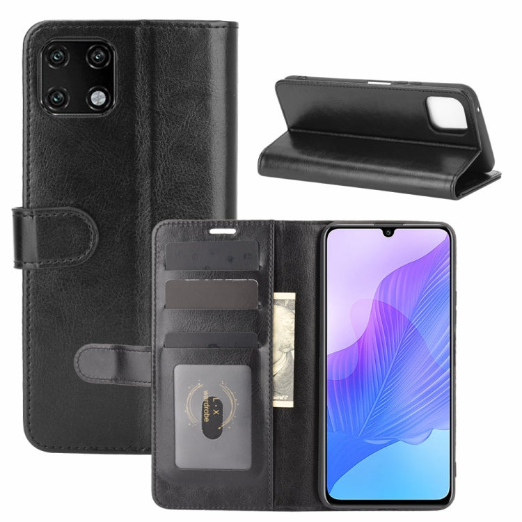 For Huawei Enjoy 20 R64 Texture Single Horizontal Flip Protective Case with Holder & Card Slots & Wallet& Photo Frame