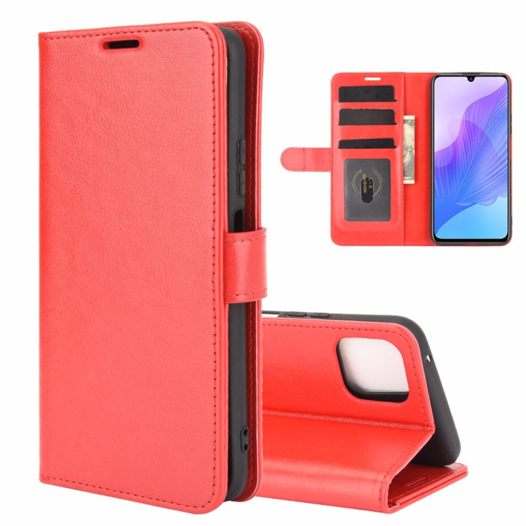 For Huawei Enjoy 20 R64 Texture Single Horizontal Flip Protective Case with Holder & Card Slots & Wallet& Photo Frame