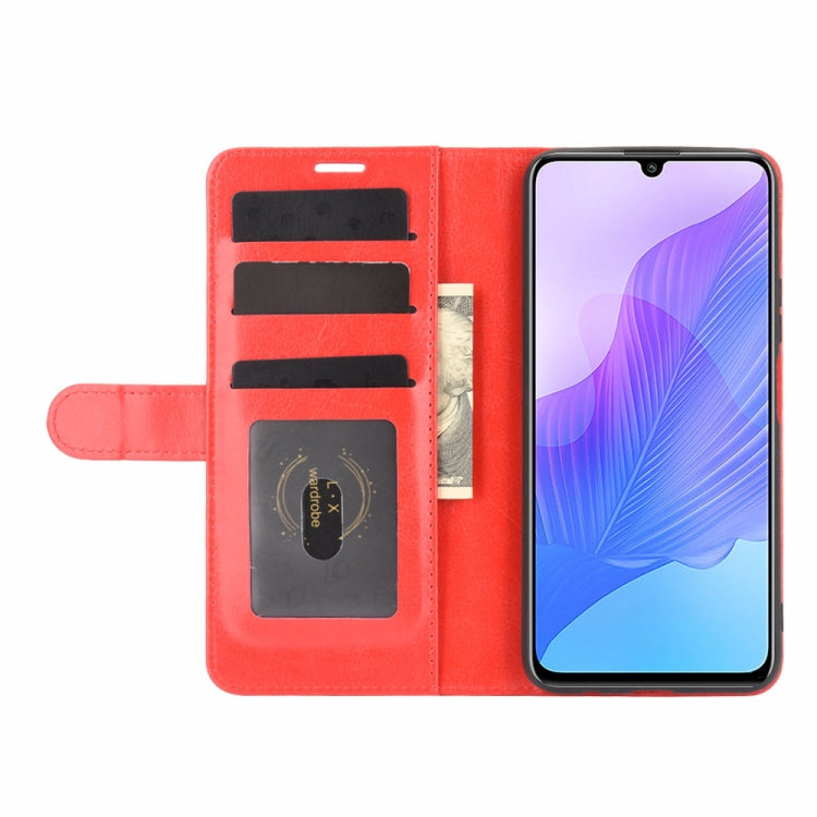 For Huawei Enjoy 20 R64 Texture Single Horizontal Flip Protective Case with Holder & Card Slots & Wallet& Photo Frame