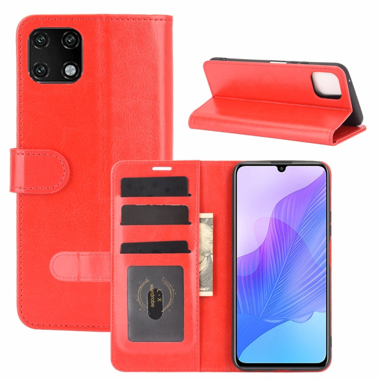 For Huawei Enjoy 20 R64 Texture Single Horizontal Flip Protective Case with Holder & Card Slots & Wallet& Photo Frame