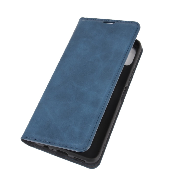 For Huawei Enjoy 20 Retro-skin Business Magnetic Suction Leather Case with Holder & Card Slots & Wallet