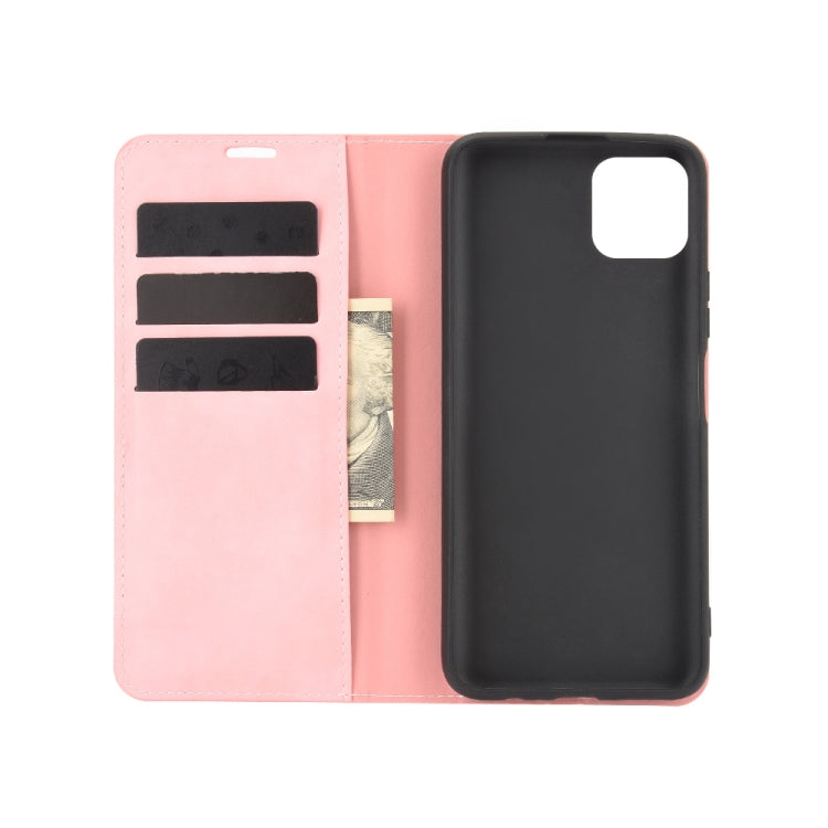 For Huawei Enjoy 20 Retro-skin Business Magnetic Suction Leather Case with Holder & Card Slots & Wallet