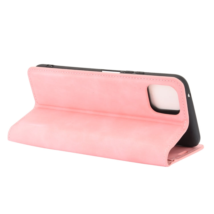 For Huawei Enjoy 20 Retro-skin Business Magnetic Suction Leather Case with Holder & Card Slots & Wallet