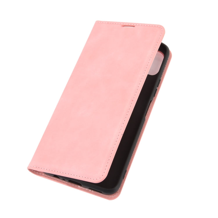 For Huawei Enjoy 20 Retro-skin Business Magnetic Suction Leather Case with Holder & Card Slots & Wallet