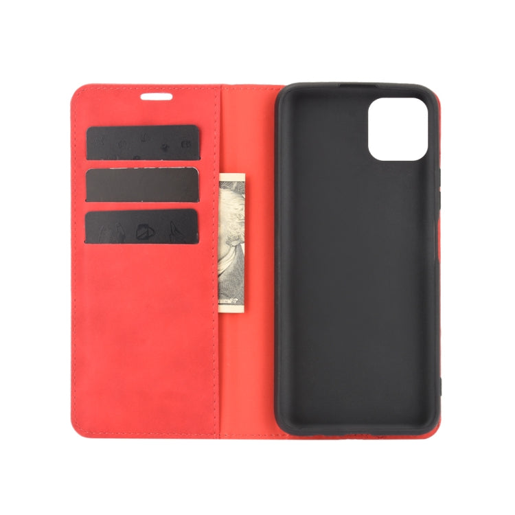 For Huawei Enjoy 20 Retro-skin Business Magnetic Suction Leather Case with Holder & Card Slots & Wallet