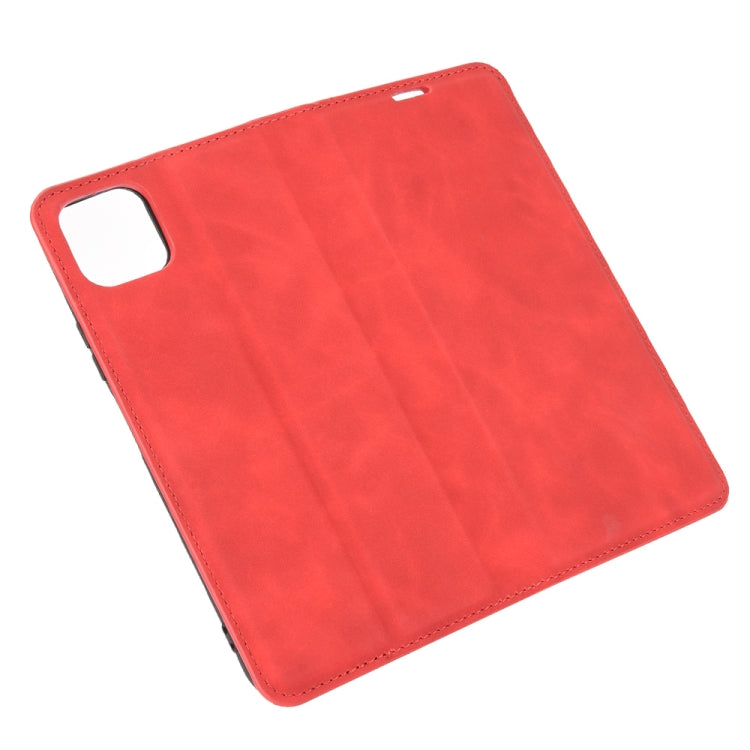 For Huawei Enjoy 20 Retro-skin Business Magnetic Suction Leather Case with Holder & Card Slots & Wallet