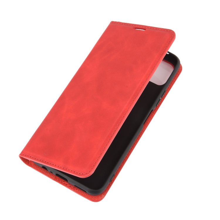 For Huawei Enjoy 20 Retro-skin Business Magnetic Suction Leather Case with Holder & Card Slots & Wallet