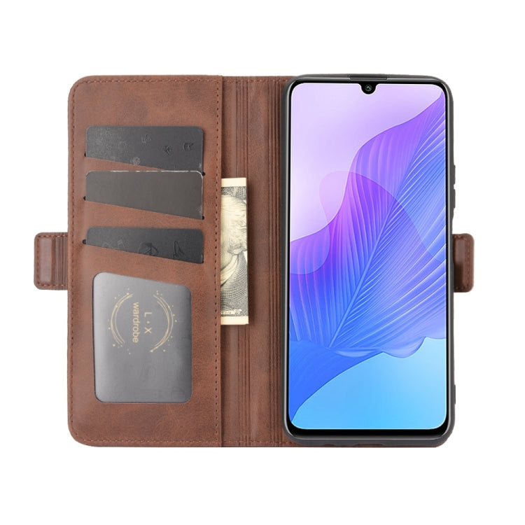 For Huawei Enjoy 20 Dual-side Magnetic Buckle Horizontal Flip Leather Case with Holder & Card Slots & Wallet
