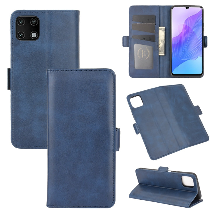 For Huawei Enjoy 20 Dual-side Magnetic Buckle Horizontal Flip Leather Case with Holder & Card Slots & Wallet