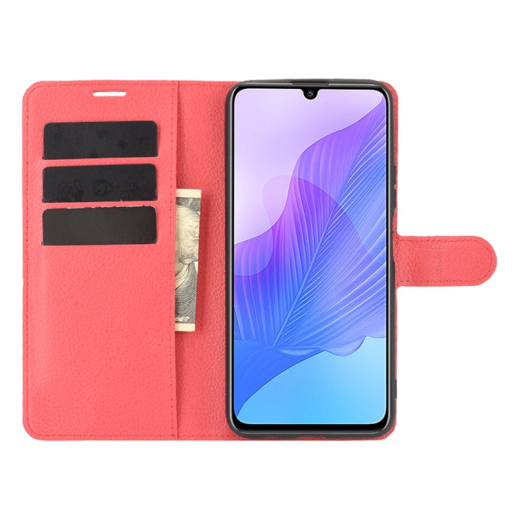 For Huawei Enjoy 20 Litchi Texture Horizontal Flip Protective Case with Holder & Card Slots & Wallet