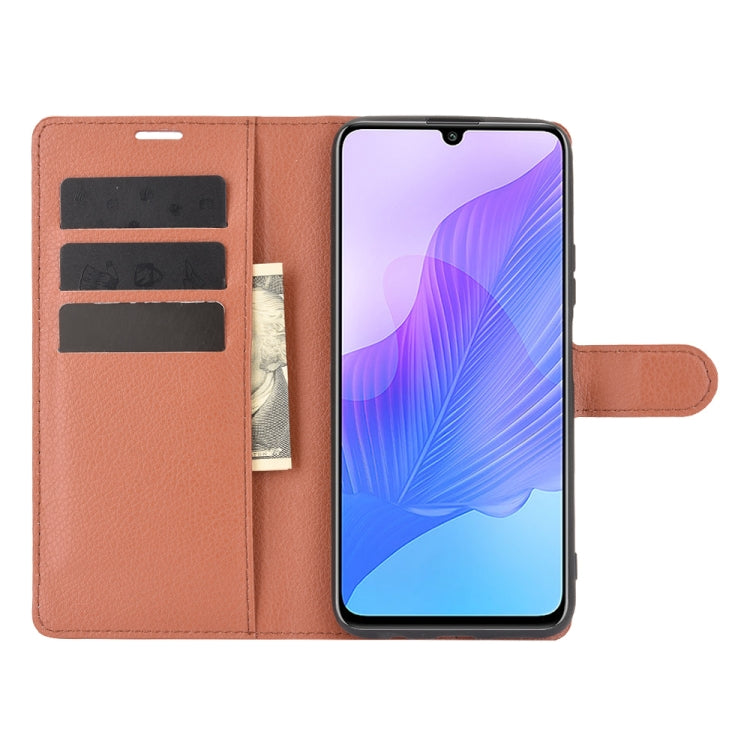 For Huawei Enjoy 20 Litchi Texture Horizontal Flip Protective Case with Holder & Card Slots & Wallet