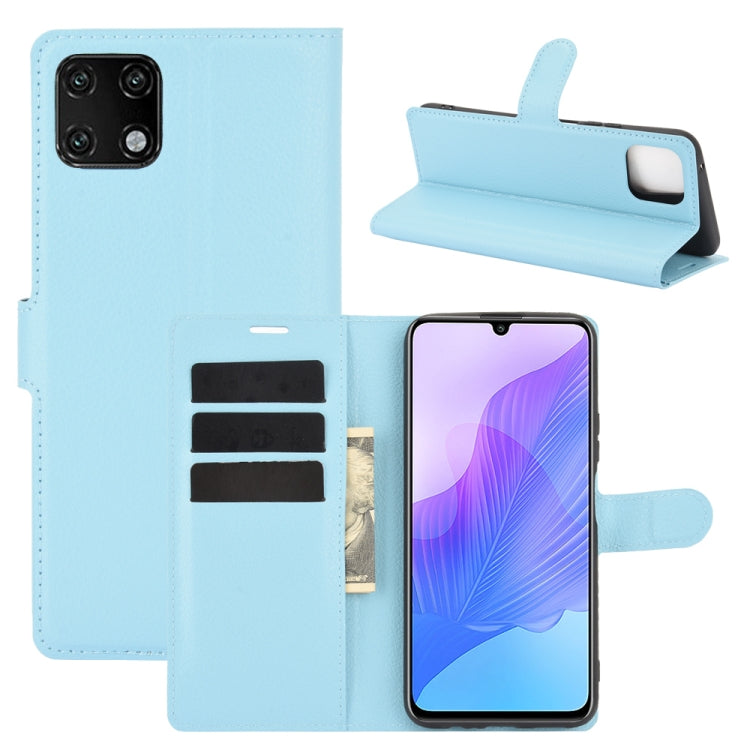 For Huawei Enjoy 20 Litchi Texture Horizontal Flip Protective Case with Holder & Card Slots & Wallet