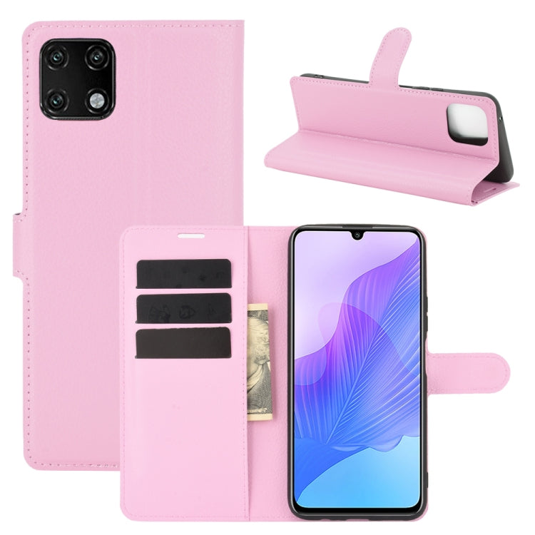 For Huawei Enjoy 20 Litchi Texture Horizontal Flip Protective Case with Holder & Card Slots & Wallet