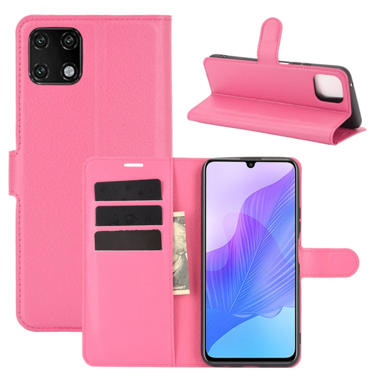 For Huawei Enjoy 20 Litchi Texture Horizontal Flip Protective Case with Holder & Card Slots & Wallet