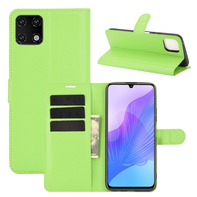 For Huawei Enjoy 20 Litchi Texture Horizontal Flip Protective Case with Holder & Card Slots & Wallet