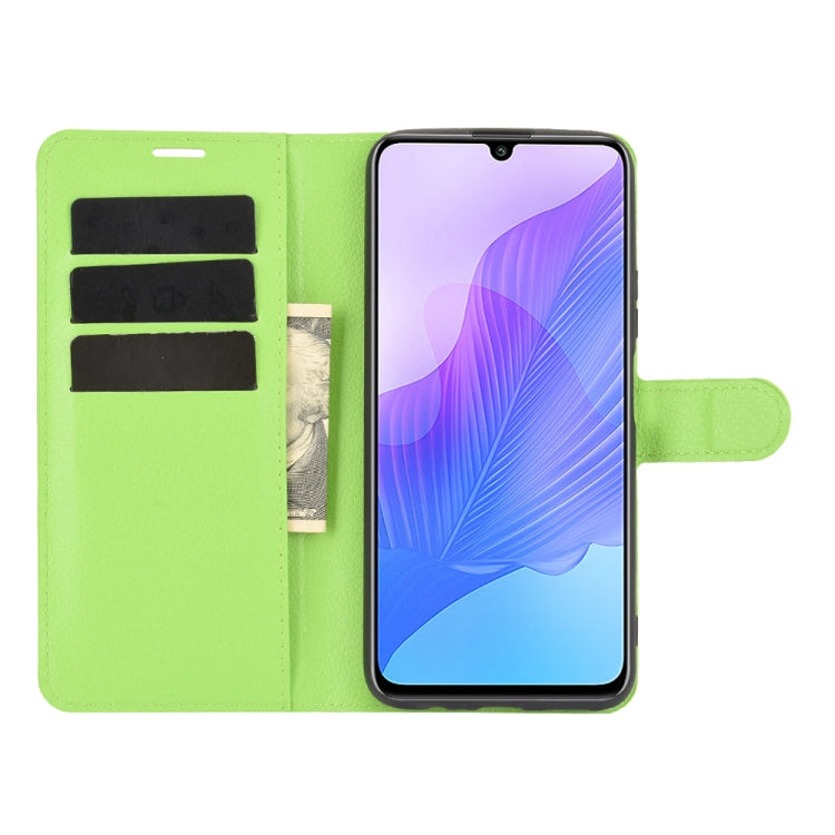 For Huawei Enjoy 20 Litchi Texture Horizontal Flip Protective Case with Holder & Card Slots & Wallet