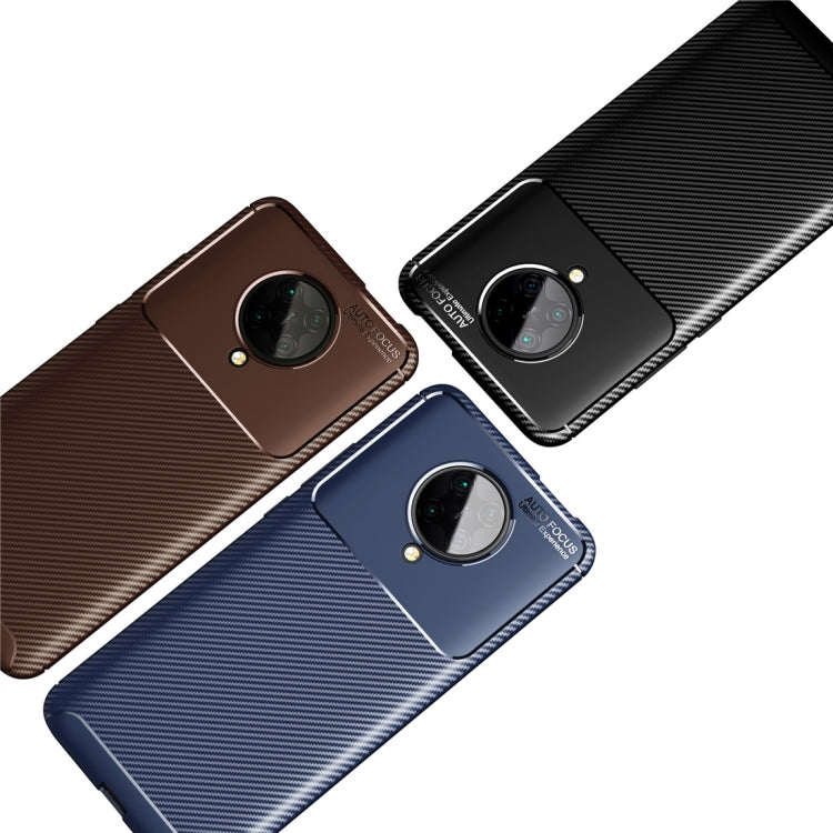 For Xiaomi Redmi K30 Ultra Carbon Fiber Texture Shockproof TPU Case