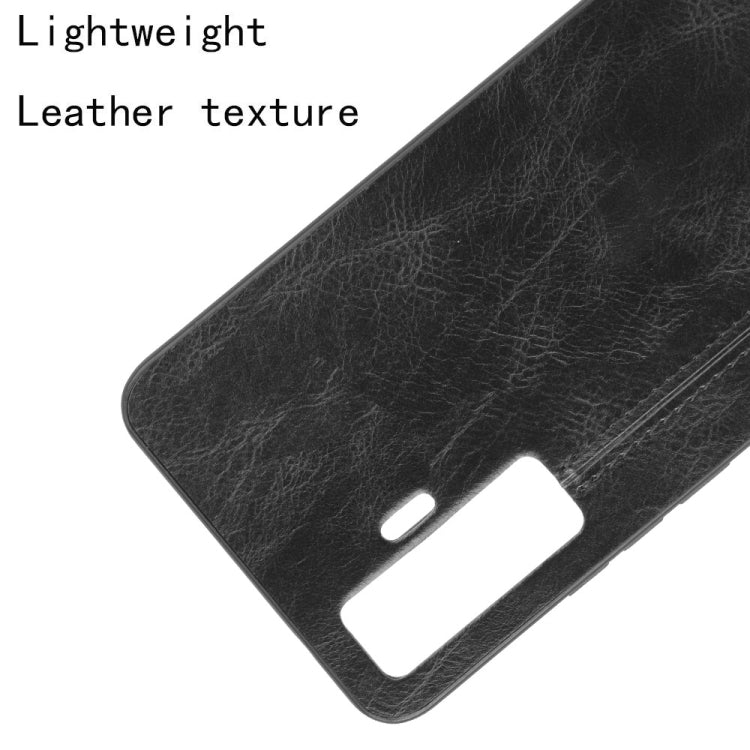 For Vivo X50 Shockproof Sewing Cow Pattern Skin PC + PU + TPU Case