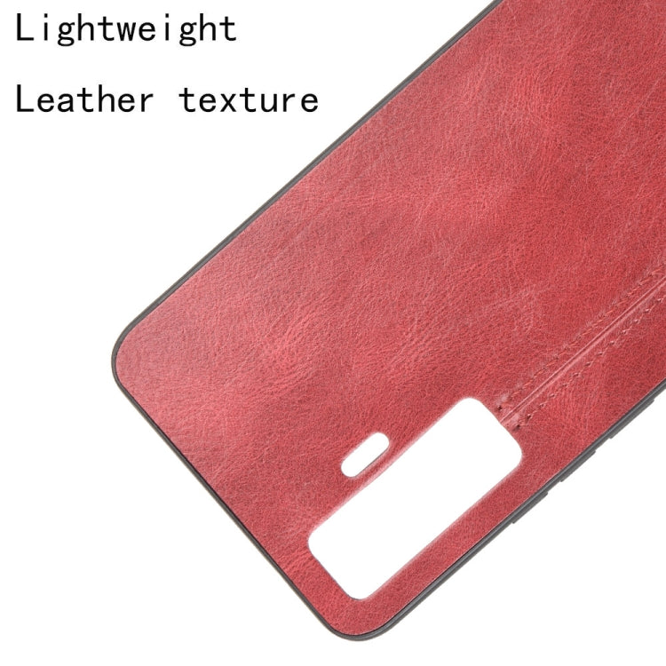 For Vivo X50 Shockproof Sewing Cow Pattern Skin PC + PU + TPU Case