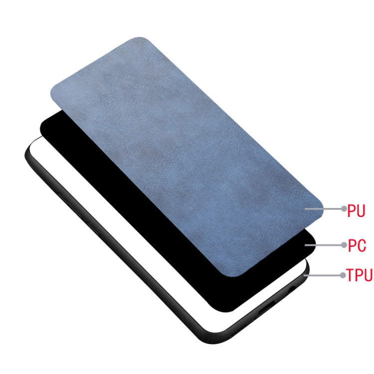For Vivo X50 Pro Shockproof Sewing Cow Pattern Skin PC + PU + TPU Case