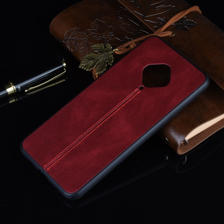 For Vivo X50 Lite Shockproof Sewing Cow Pattern Skin PC + PU + TPU Case