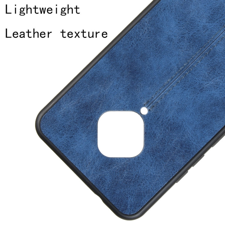 For Vivo X50 Lite Shockproof Sewing Cow Pattern Skin PC + PU + TPU Case