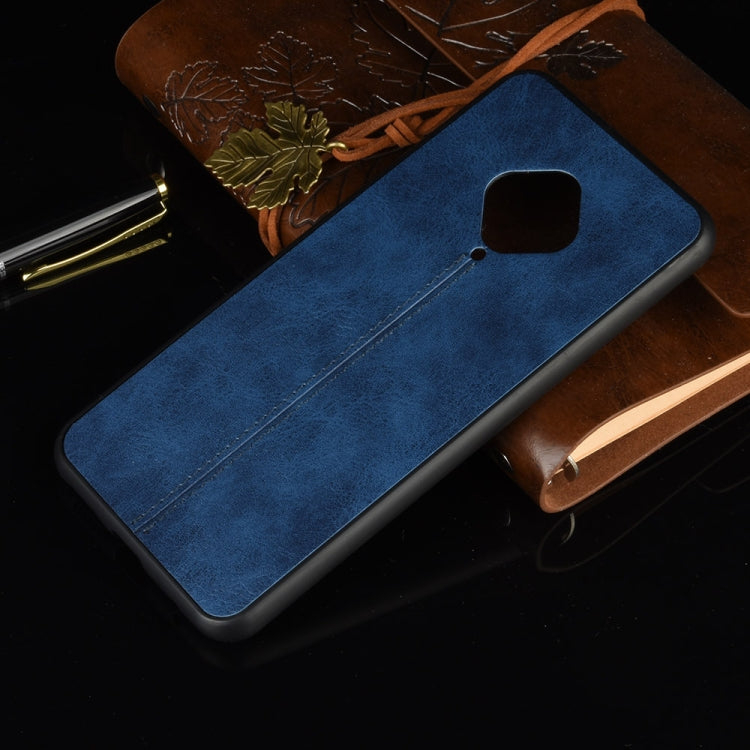 For Vivo X50 Lite Shockproof Sewing Cow Pattern Skin PC + PU + TPU Case