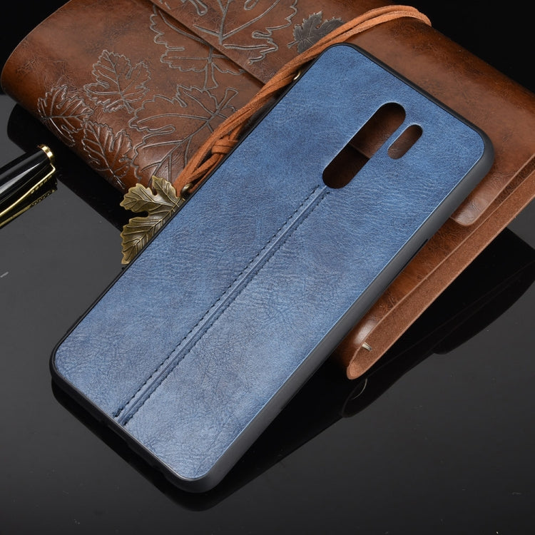 For Xiaomi Redmi 9 Shockproof Sewing Cow Pattern Skin PC + PU + TPU Case