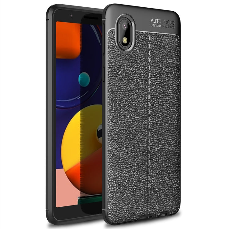 For Samsung Galaxy A01 Core/M01Core Litchi Texture TPU Shockproof Case
